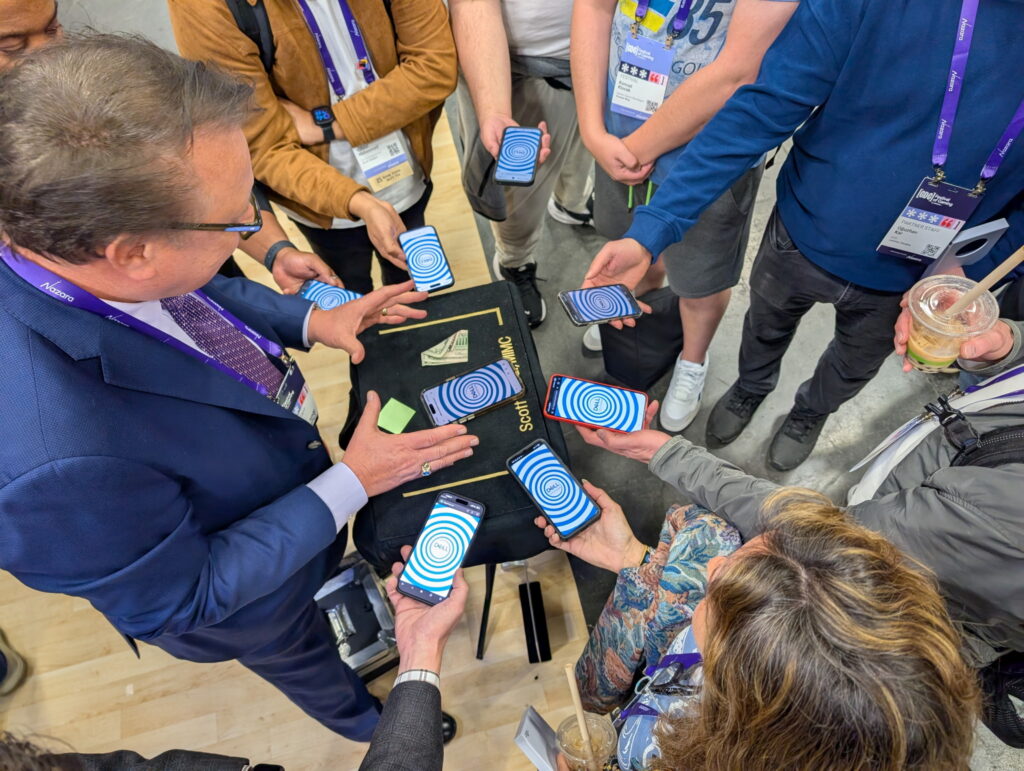 lead collection can be part of the magic trick with corporate trade show magician Scott Tokar of Corporate-Fx